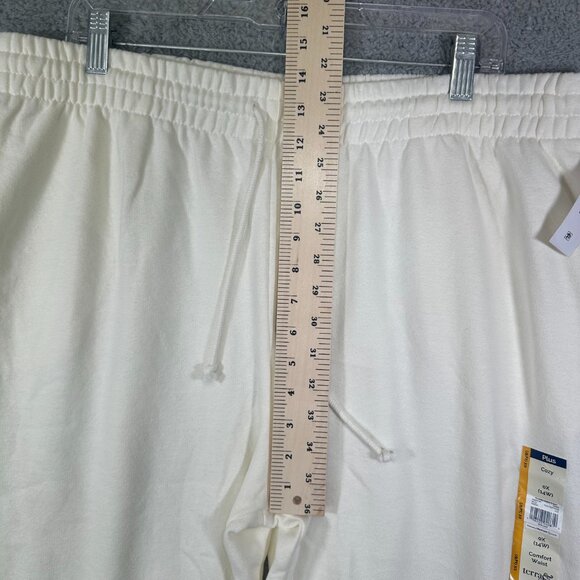 Terra & Sky Womens Sweatshirt Pants Size 0X (14W) Cream Color Side Pock… - Picture 11 of 13